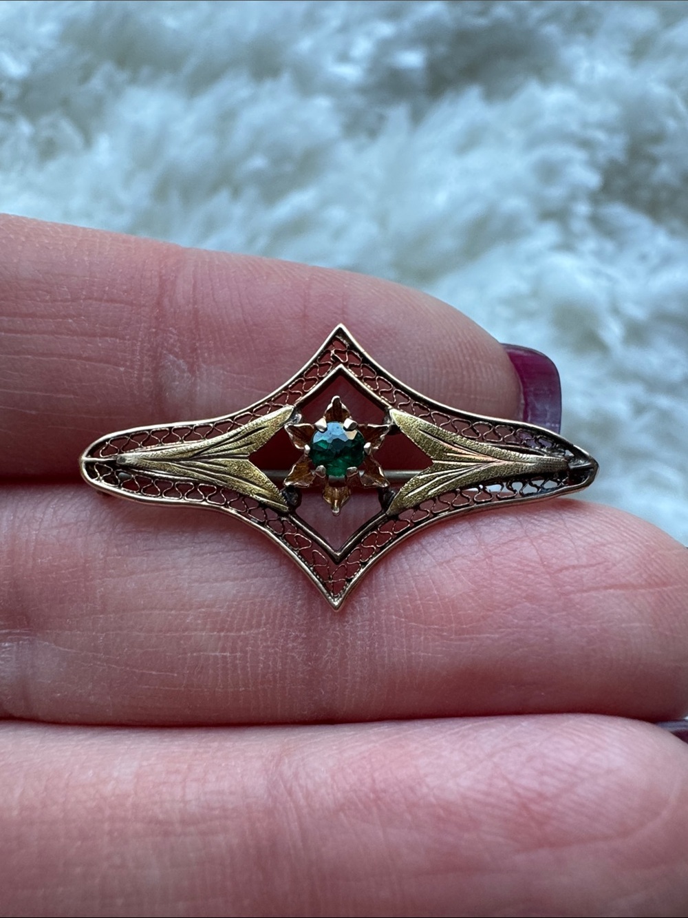 14k Antique Brooch
